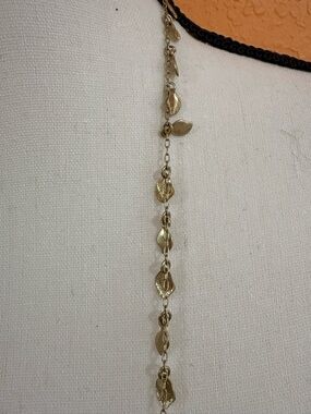Lia Sophia Gold Leaf Drop Necklace